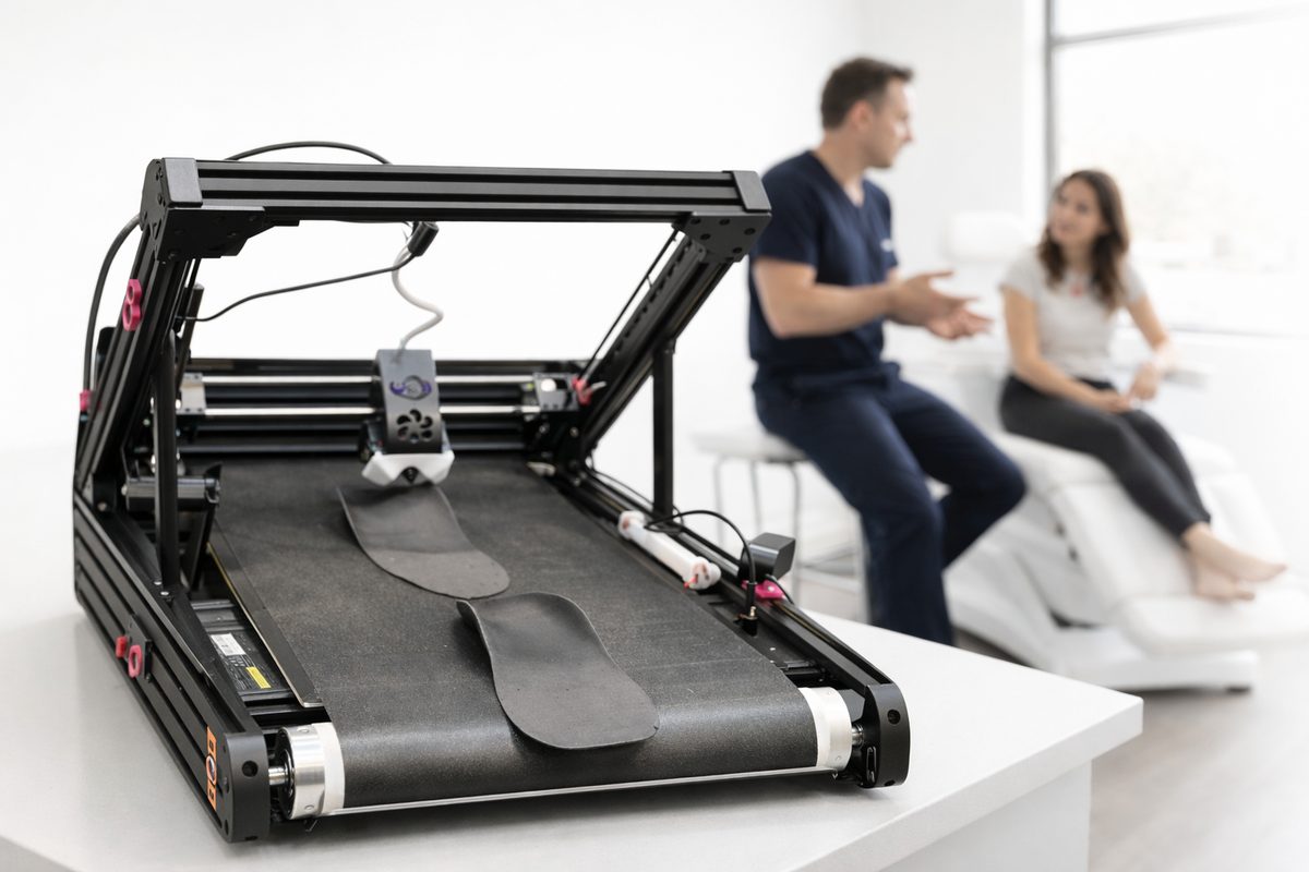 Podiatry clinic workflow with in-clinic 3D printing technology for custom orthotics