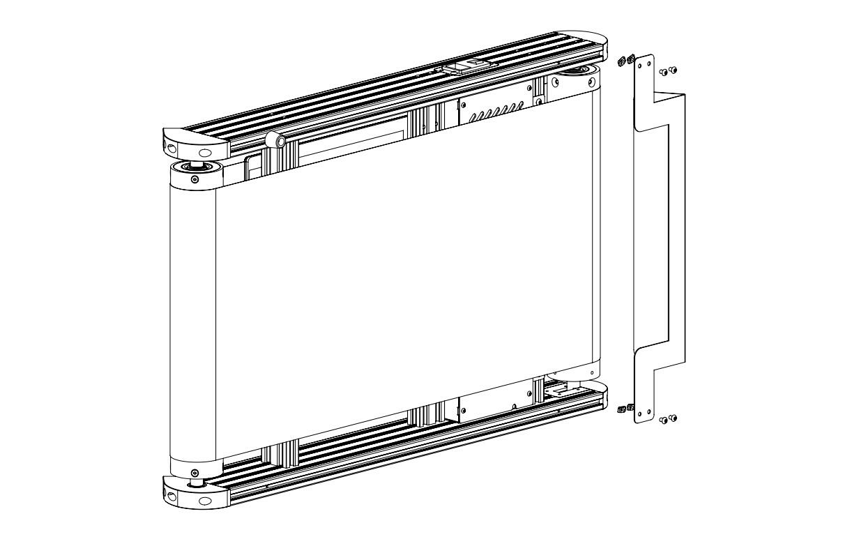 Original manual diagram for installing the baffle