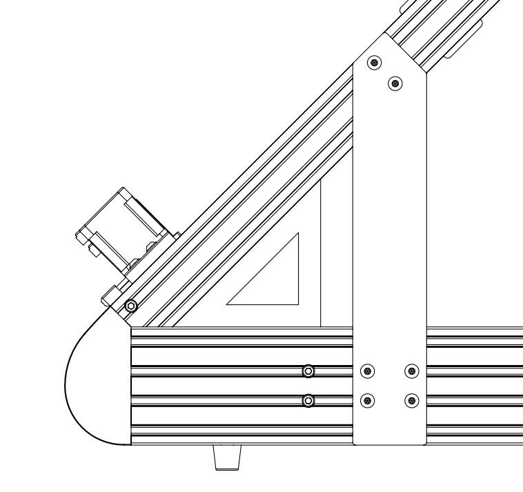 Original manual diagram showing the frame-angle check