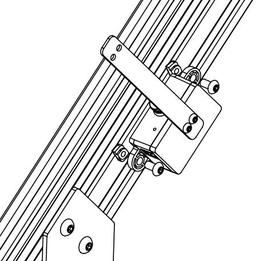 Original manual diagram of the motion sensor mounted on the rail