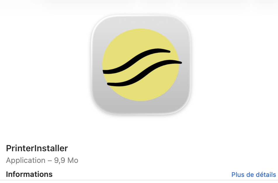 PrinterInstaller macOS application preview