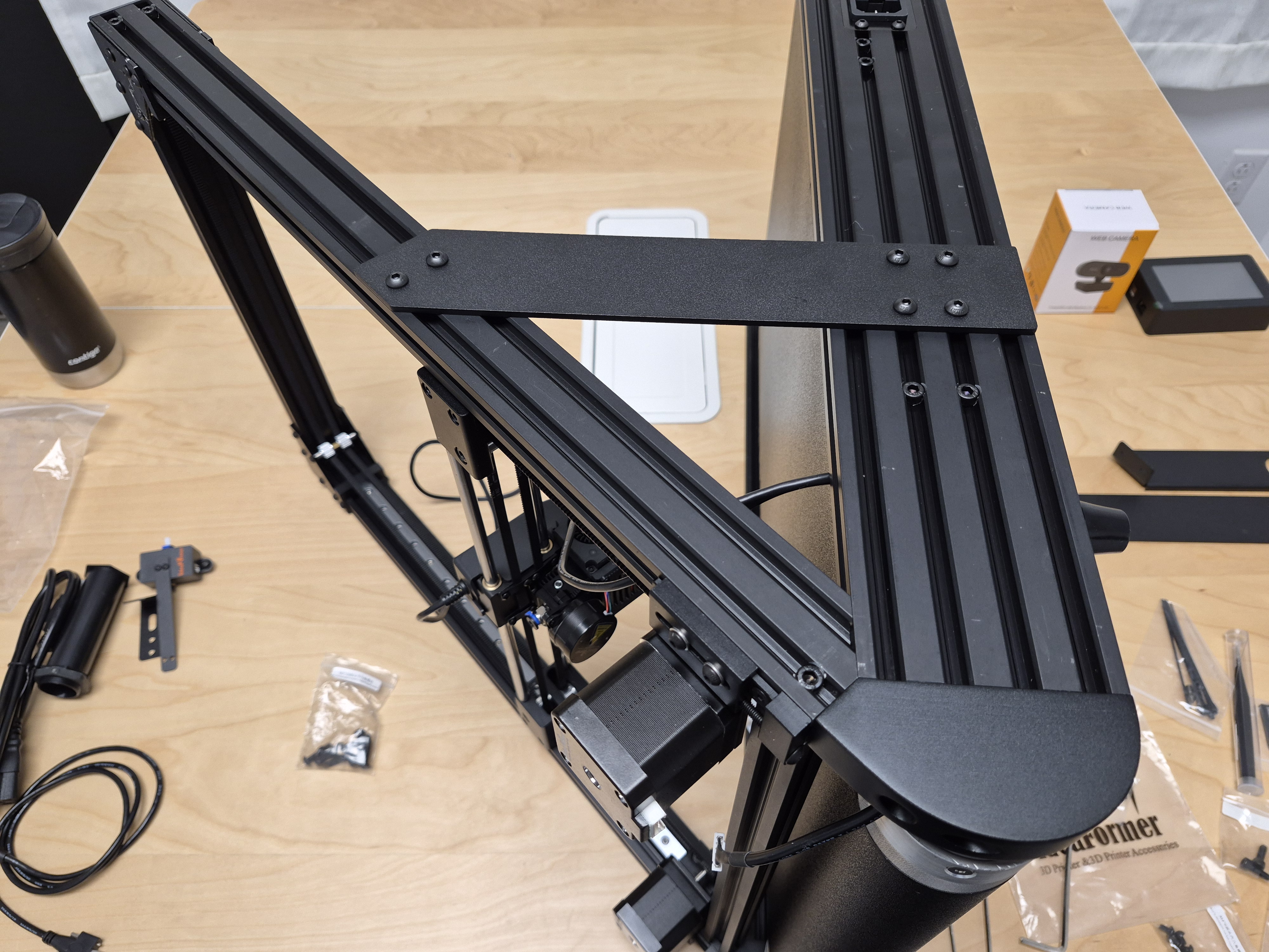 Top-side real-world frame reference during assembly