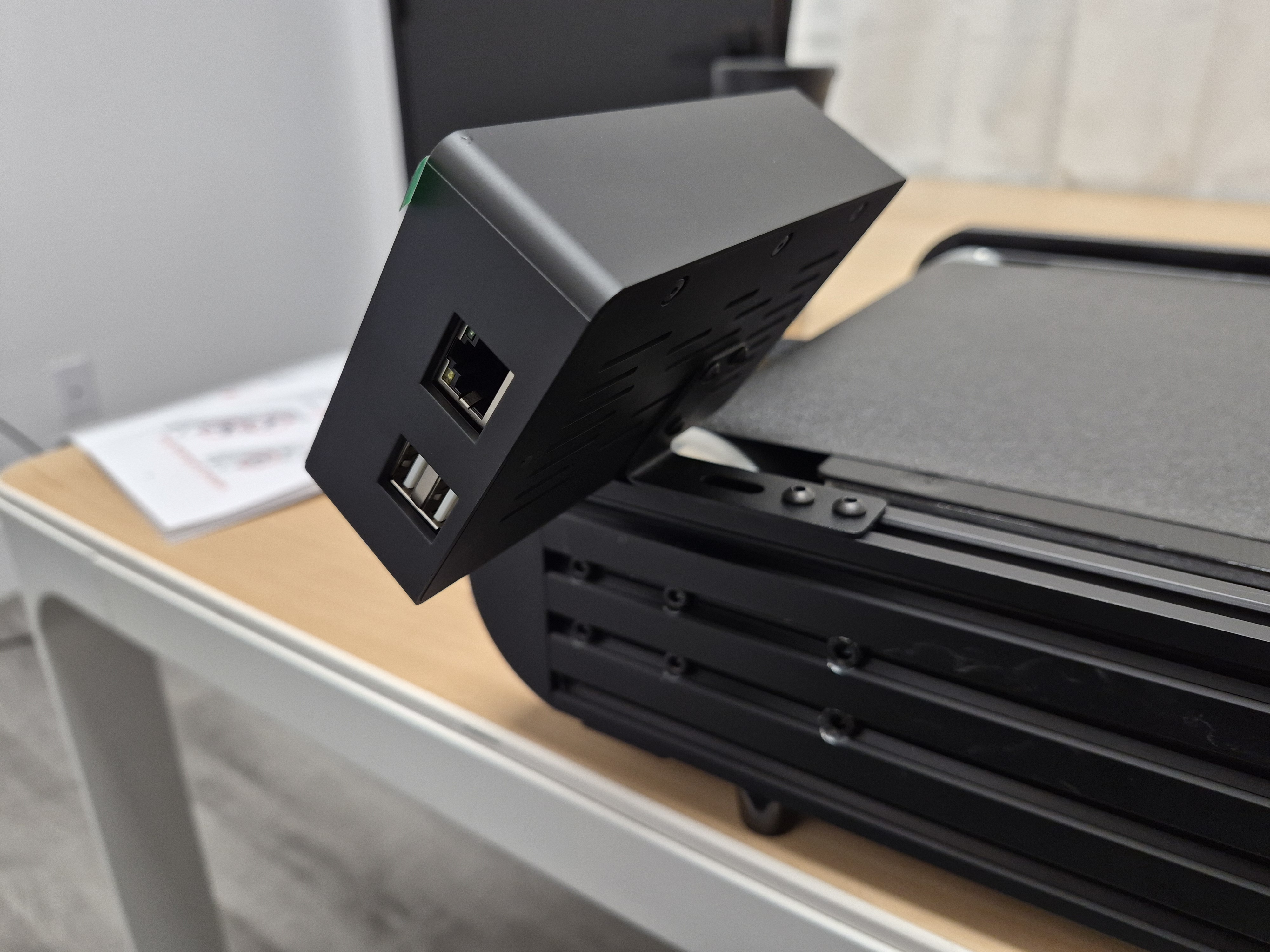 Real-world screen reference showing the accessible rear ports